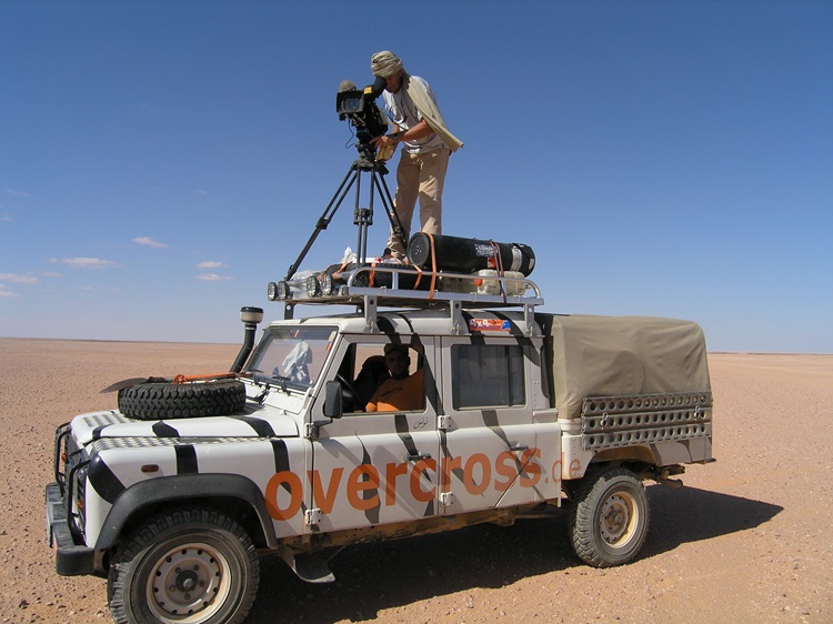 Camera crew in Libya with Overcross