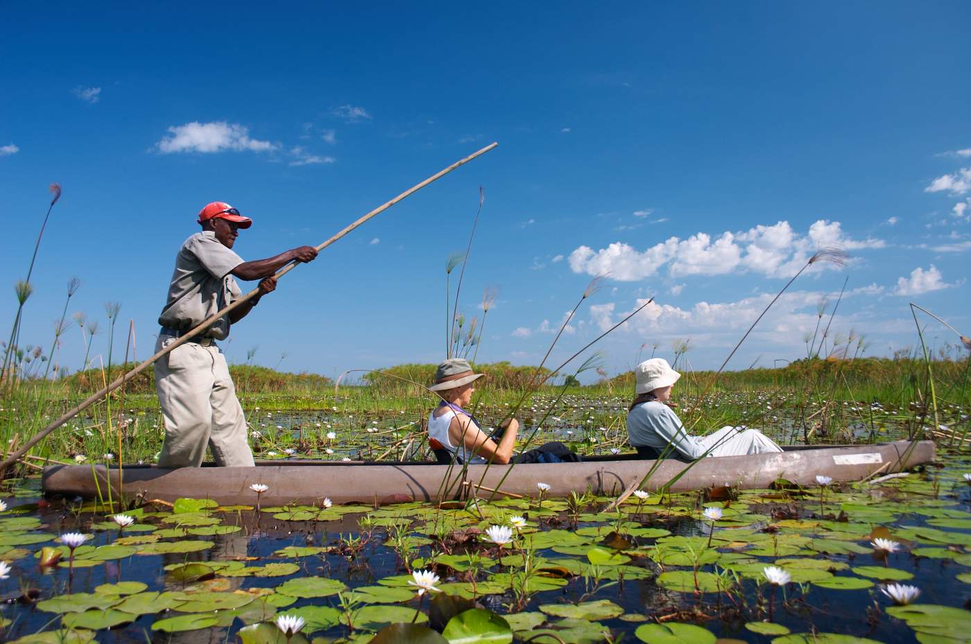 Mokoro Trip im Okavango Delta  Botswana Untouched Lodge Safari Rundreise