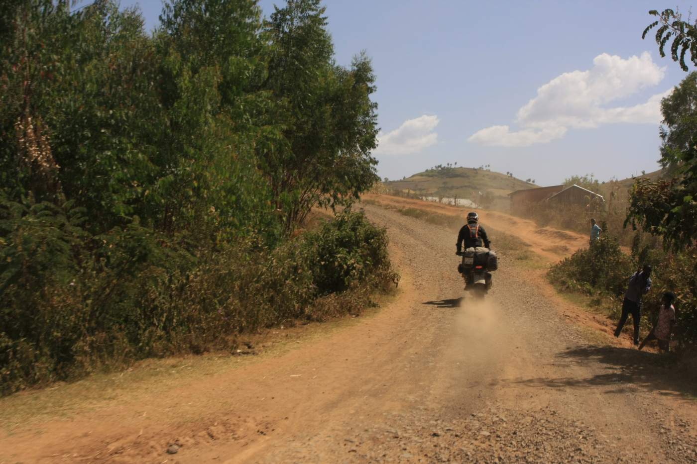 Auf der Piste während unseren Motorradreisen durch Afrika