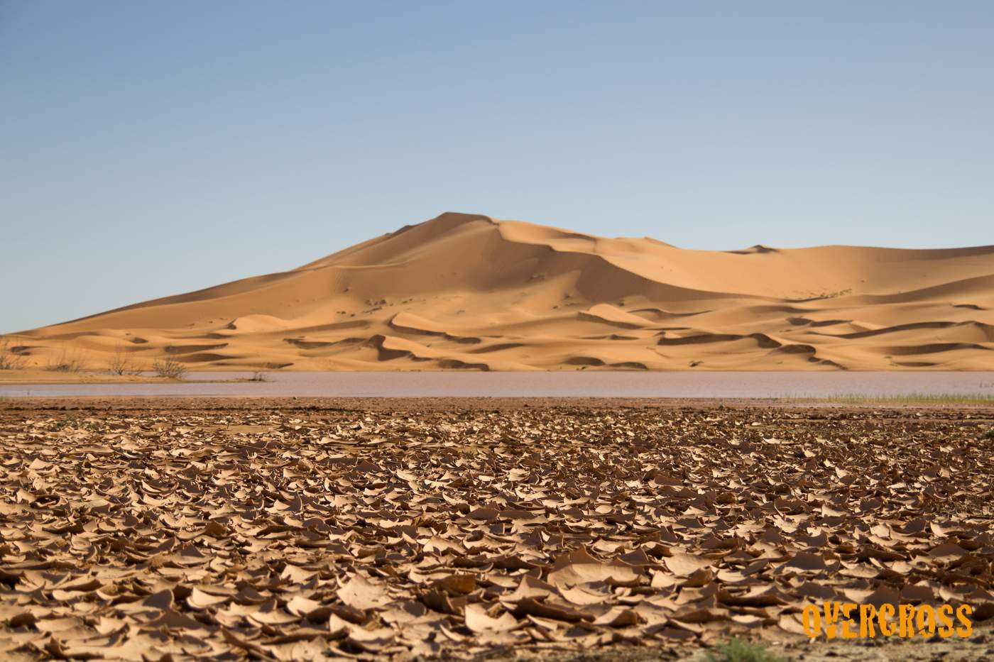 Die Dünen des Erg in der marokkanischen Wüste