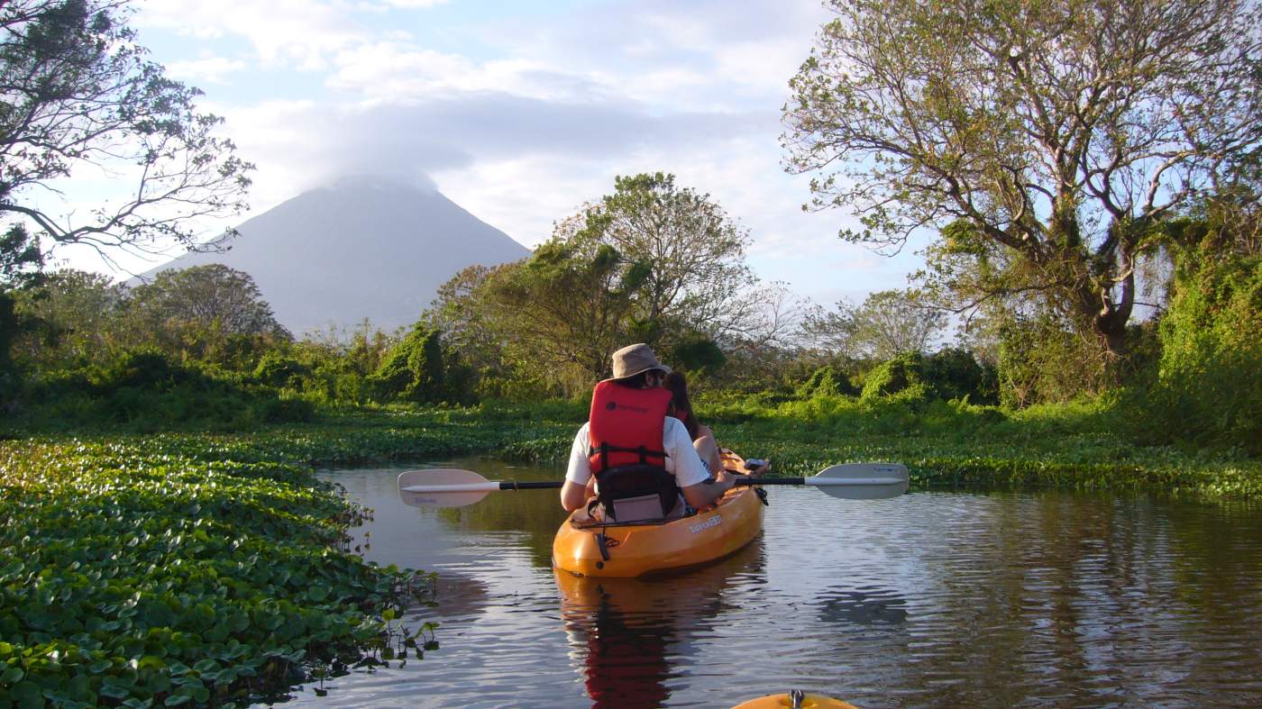 Kayak aud der Isla de Ometepe