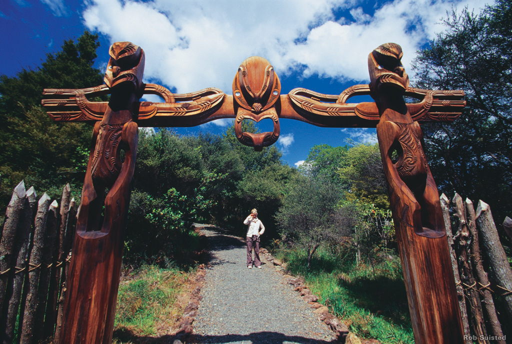 Eingang in ein Maori Schutzgebiet - Neuseeland