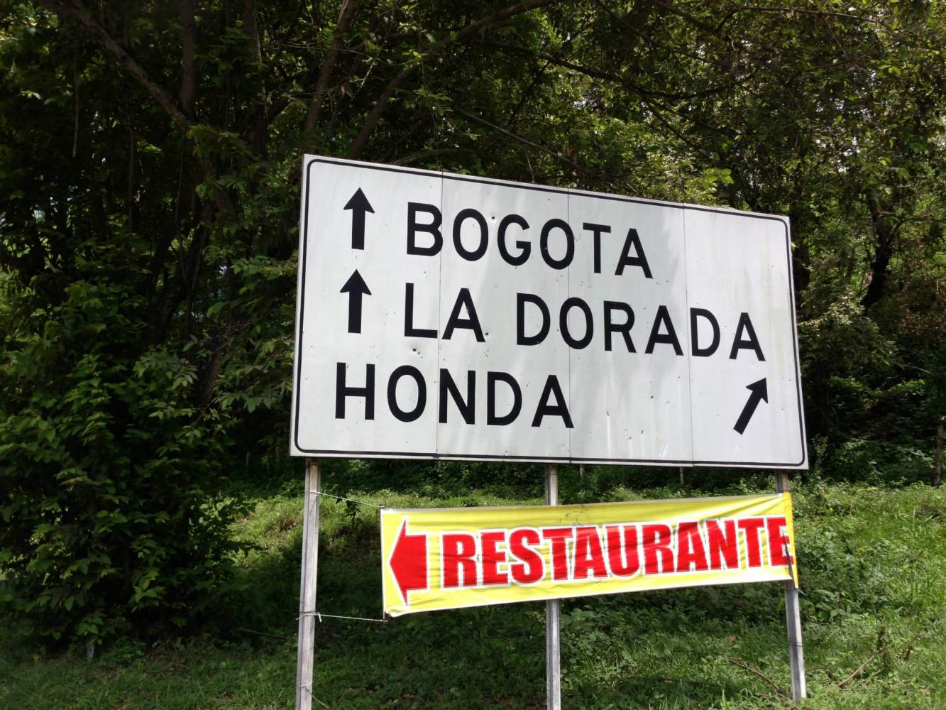 Auf dem Weg nach Honda in Kolumbien